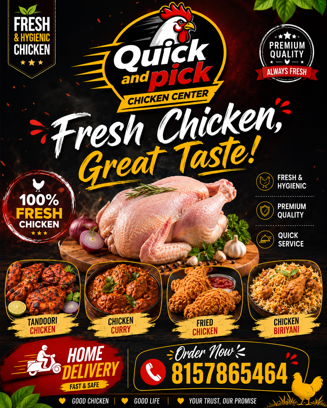 Quick and pick chicken center mapranam