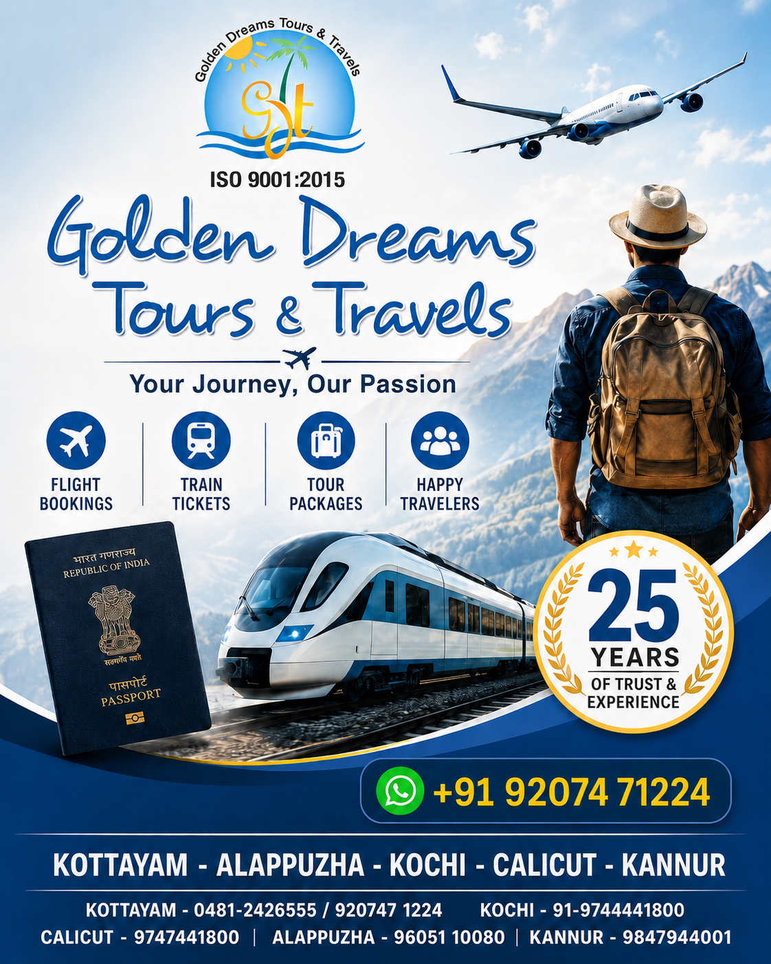 Golden Dreams Tours & Travels | changanassery