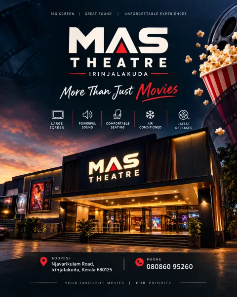 MAS Theatre Irinjalakuda | Thrissur in Irinjalakuda Road, Irinjalakuda, 680121, India